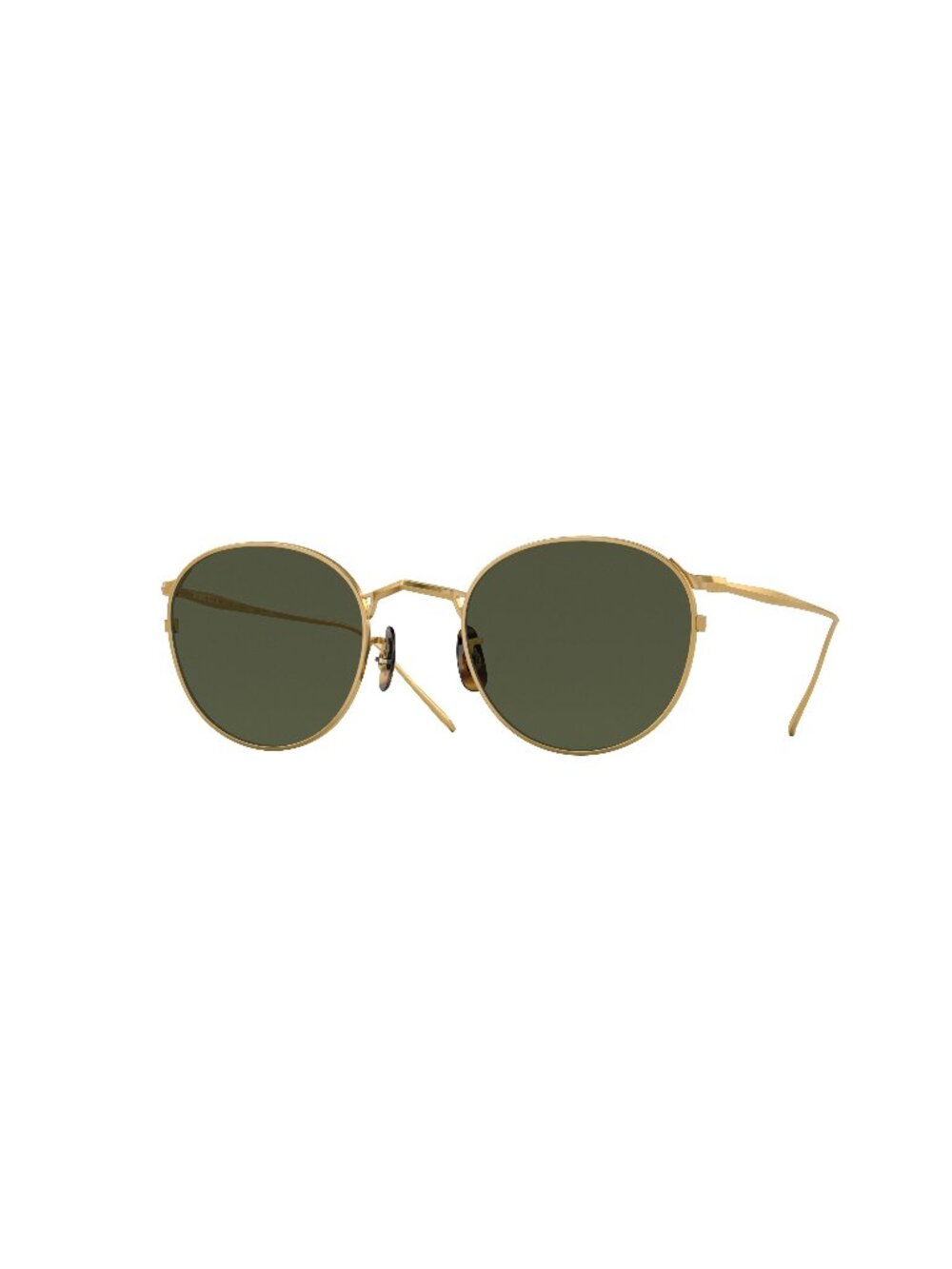 New Oliver Peoples Unisex Sunglasses Gold Green Lens Titanium Frame OV1311ST G.